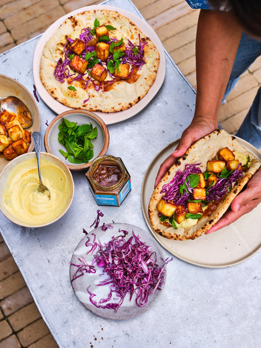 Meera Sodha's sticky mango and lime paneer naans
