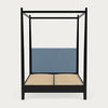 Wardley King Size Four Poster Bed, Warm Black