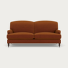 Neptune Furniture_Upholstery_Sofas default Renewed Olivia 3 Seater Sofa - Cotton Velvet Rust - Natural Oak Legs