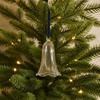 Amara Glass Bell Hanging Decoration, Blakeney Blue