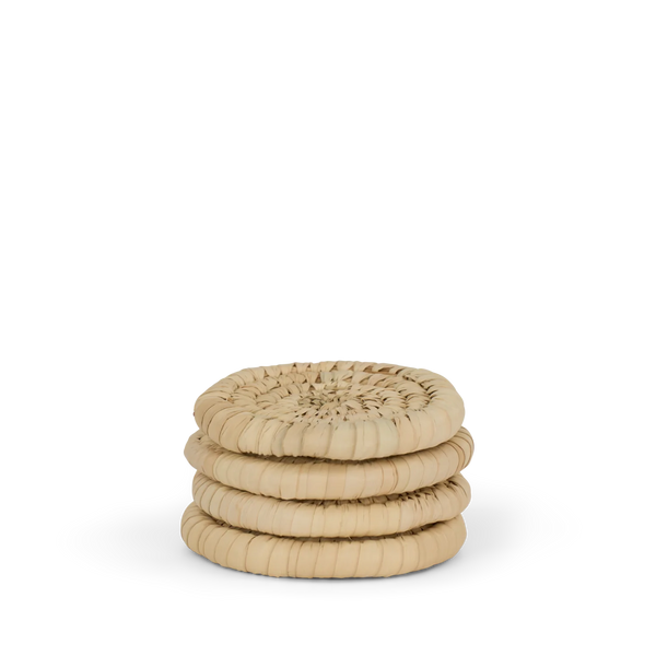 Ashdown round coasters, set of 4 on white background