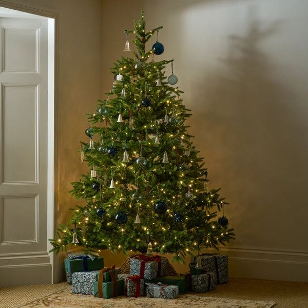 Blue Noel Christmas Tree Set, 7ft Pre-Lit Tree