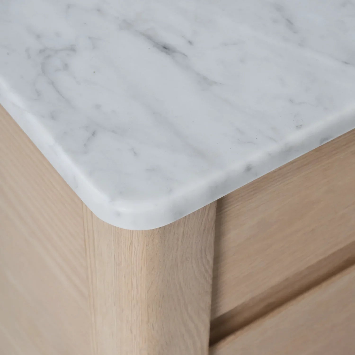 Neptune Kitchen_Kitchen furniture_Kitchen free standing default Borough Freestanding Oak Cooking Island with Marble Top