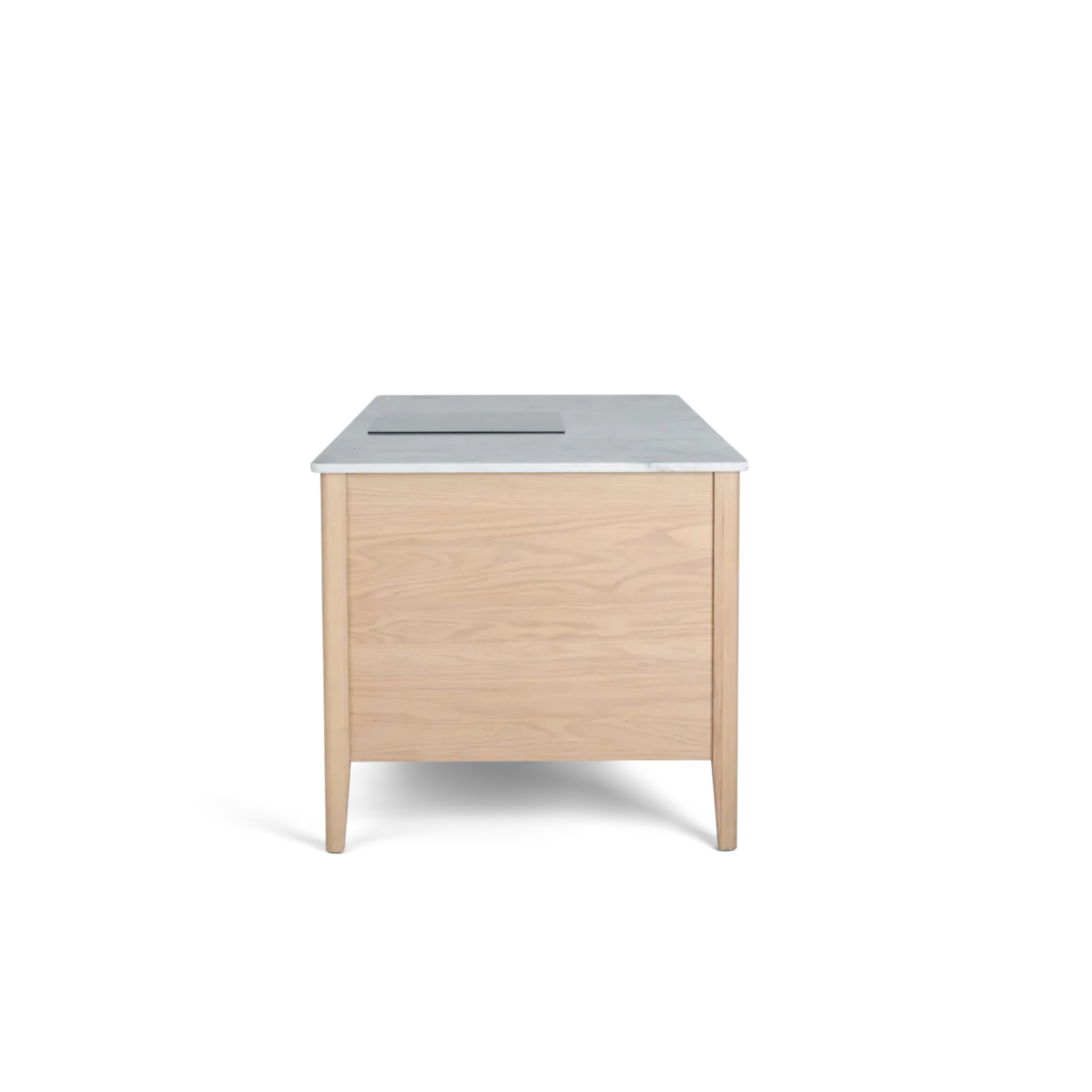 Neptune Kitchen_Kitchen furniture_Kitchen free standing default Borough Freestanding Oak Cooking Island with Marble Top