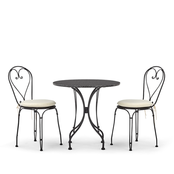 Neptune Seasonal_Garden_Outdoor sofas and relaxed chairs default Boscombe 2 Seater Metal Bistro Set with Granite Top