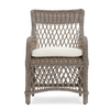 Neptune Seasonal_Garden_Outdoor dining and carver chairs default Harrington Wicker Carver Garden Armchair Replacement Cushion Set