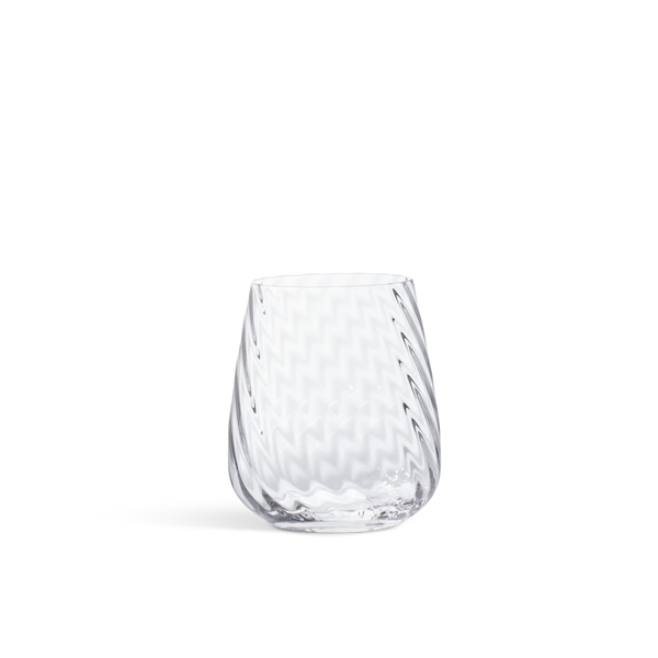 Islington ripple water glass on white background