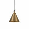 Keats Conical Pendant, Antique Brass