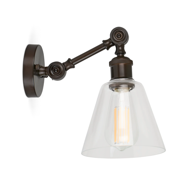 Neptune Accessories_Lighting_Wall lights default Keats Glass Shade Wall Light, Bronze