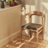 Neptune Chairs Borough Oak Dining Chair, Signature Linen Moss