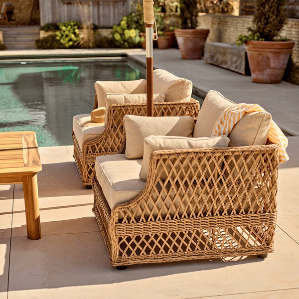 Neptune Garden Sets Longmeadow Garden Sofa, Armchairs & Kew Coffee Table Set