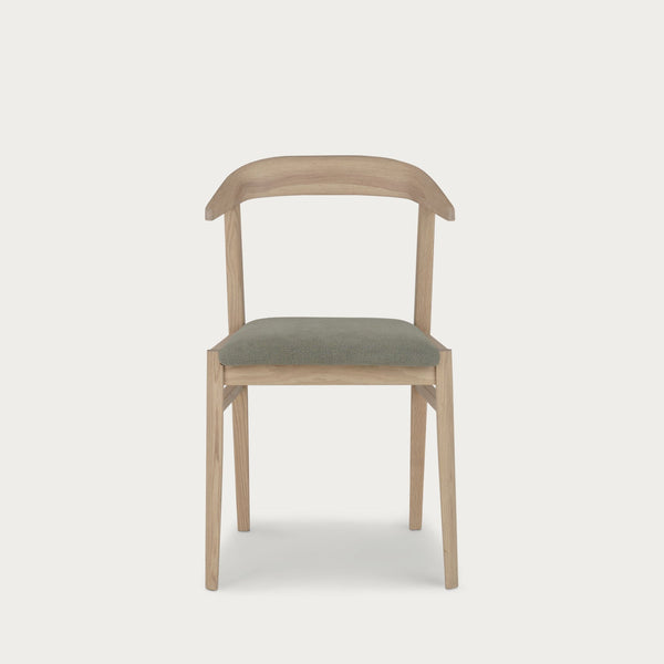 Neptune Chairs Borough Oak Dining Chair, Signature Linen Moss