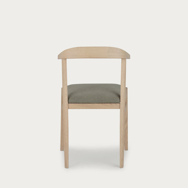 Neptune Chairs Borough Oak Dining Chair, Signature Linen Moss
