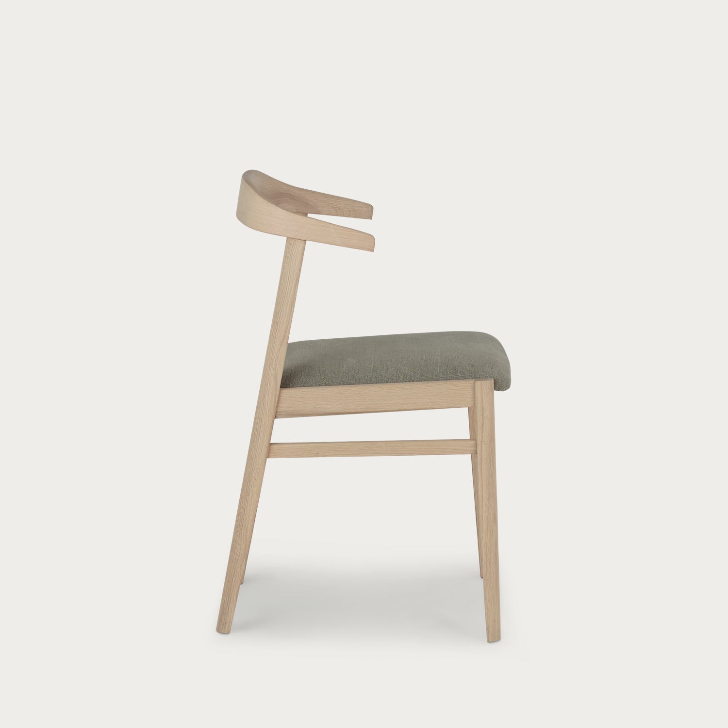 Neptune Chairs Borough Oak Dining Chair, Signature Linen Moss