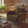 Neptune Furniture_Upholstery_Sofas default Renewed Eliza Armchair - Sig Lin Moss - Natural Oak Legs