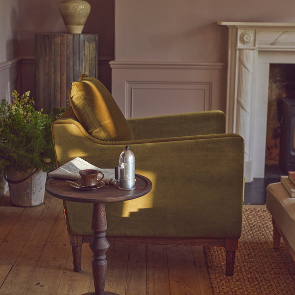 Neptune Furniture_Upholstery_Sofas default Renewed Eliza Armchair - Sig Lin Moss - Natural Oak Legs