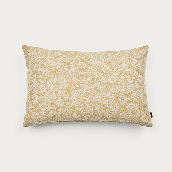 Neptune Cushions Grace Orla Floral Bolster Scatter Cushion, Saffron
