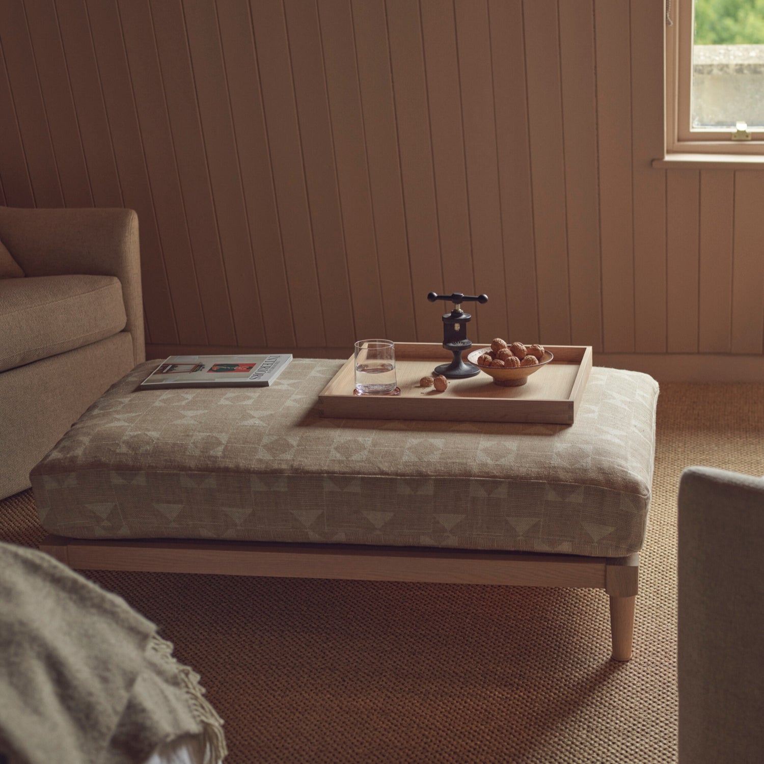 Neptune Furniture_Upholstery_Foot stools default Ophelia Small Footstool, Natural Flag