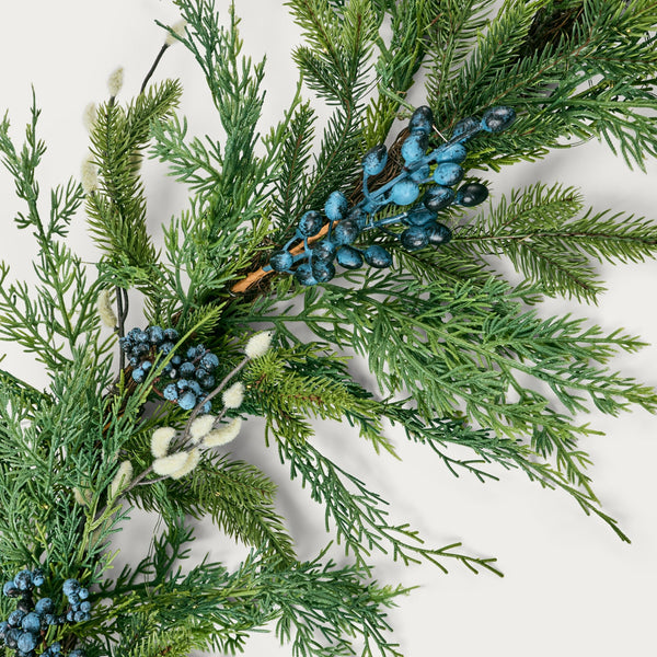 Neptune Seasonal_Christmas_Christmas accessories default Pussy Willow & Foliage Pre-lit Garland