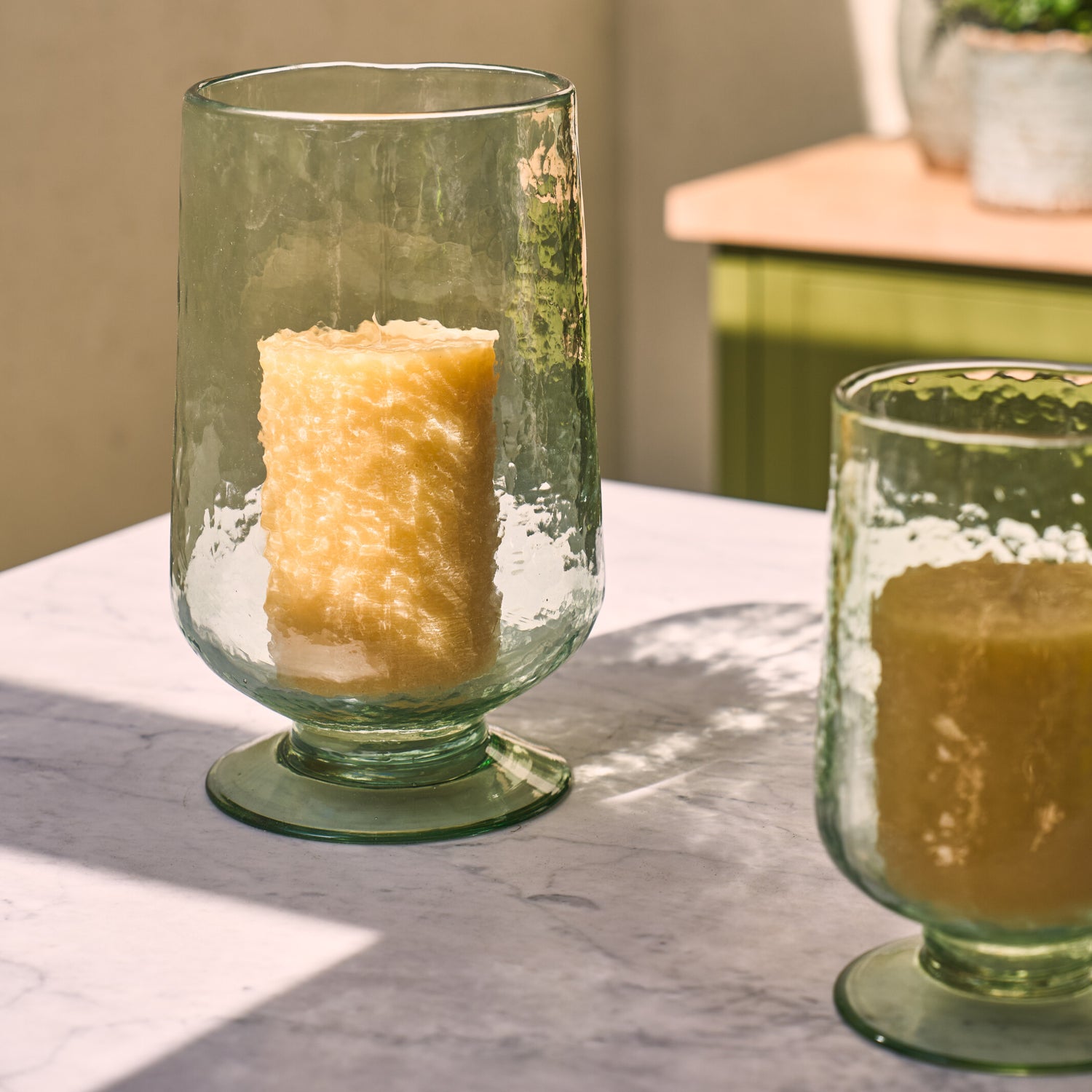 Neptune Accessories_Living accessories_Decorative accessories Large Raynes Recycled Glass Hurricane