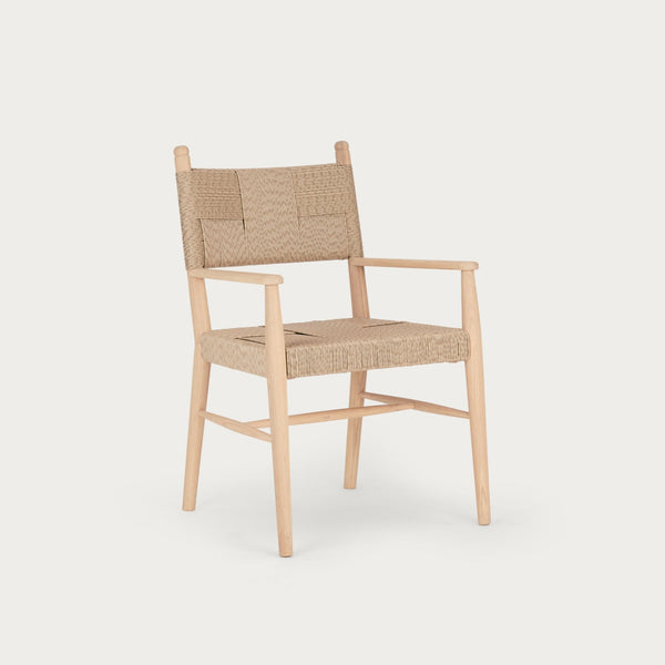 Neptune Furniture_Living & dining furniture_Dining & bar stools default Renewed Tilbury Oak & Rattan Carver Chair