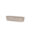Tiverton rattan bread basket on white background