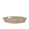 Tiverton rattan square tray on white background