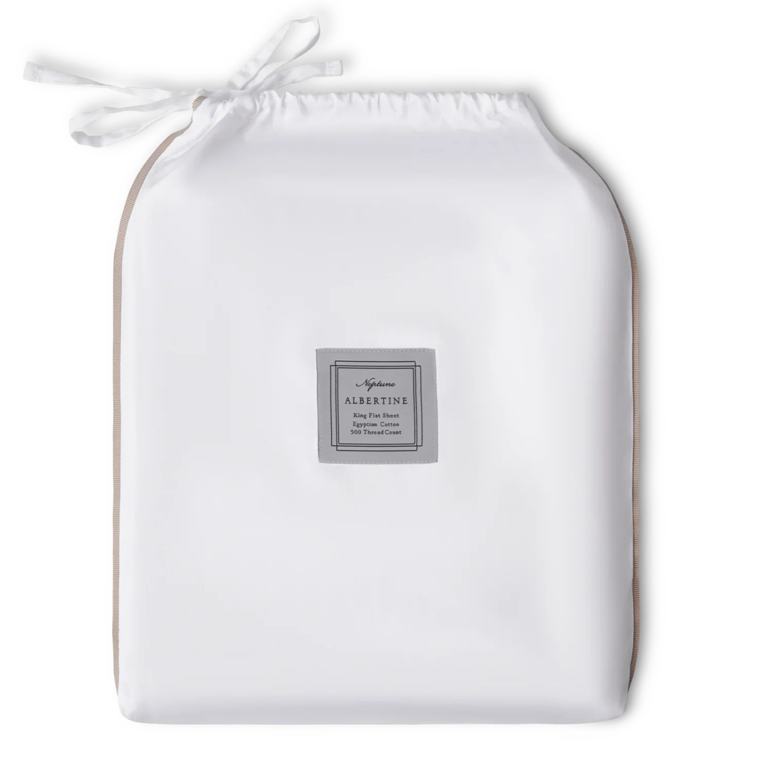 Neptune Decorating_Textiles_Bedding default Albertine King Flat Sheet, Grey Oak