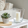 Neptune Accessories_Living accessories_Decorative accessories default Alderney Conical Hurricane Glass Vase, Medium