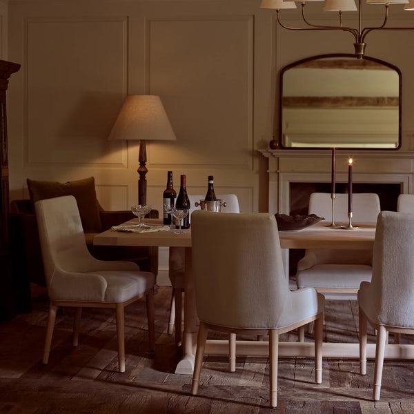Ascot Dining Chair, Signature Linen Calico