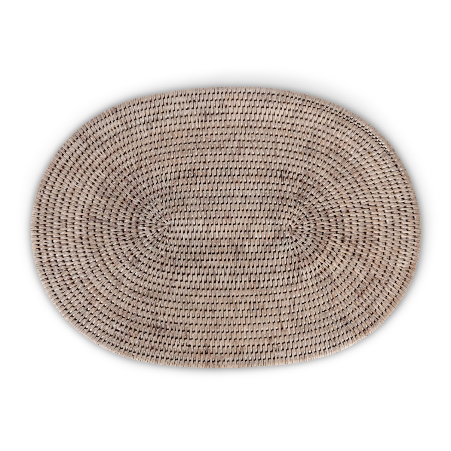 Neptune Accessories_Tabletop_Table linens default Ashcroft Medium Rattan Serving Mat, Set of 2