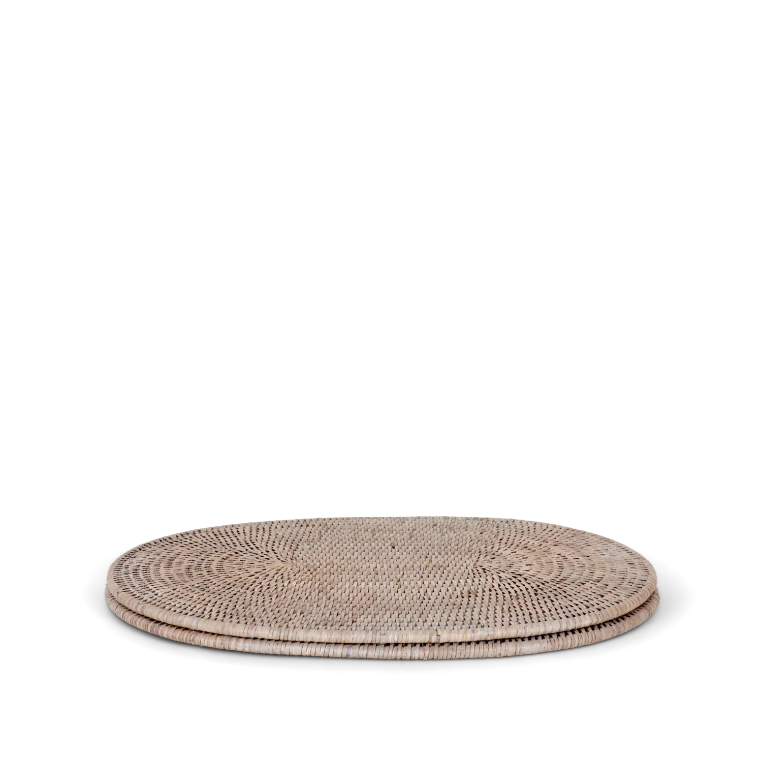 Neptune Accessories_Tabletop_Table linens default Ashcroft Small Rattan Serving Mat, Set of 2