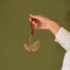 Ashridge Ginkgo Leaf Hanging Decoration, Bronze