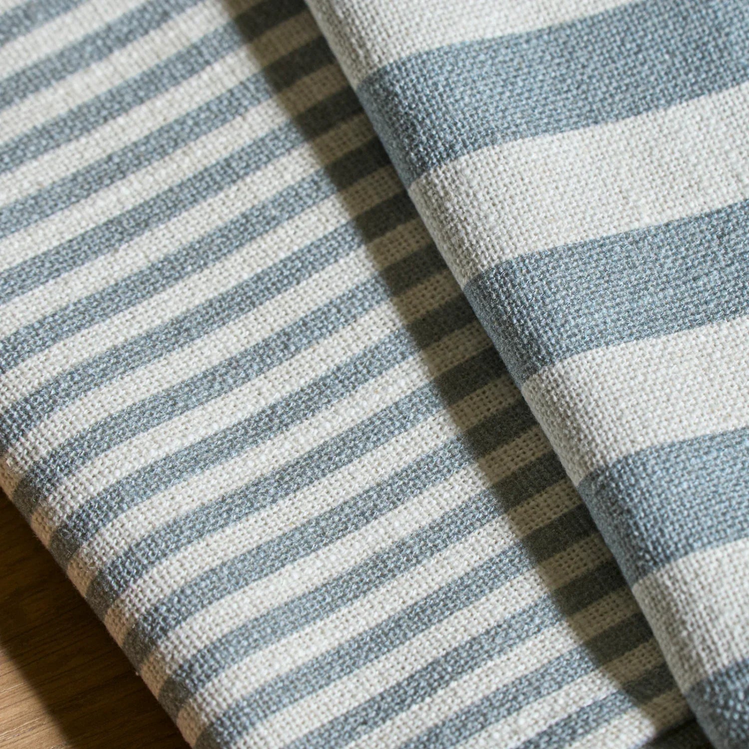 Neptune Accessories_Tabletop_Table linens default Aster Blue Striped Tea Towels, Set of 2