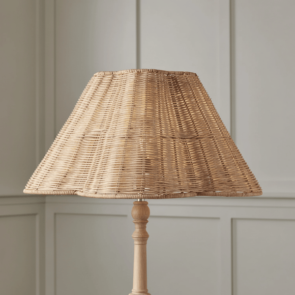 Neptune Accessories_Lighting_Lighting accessories Athena Rattan Scallop Tapered Lampshade