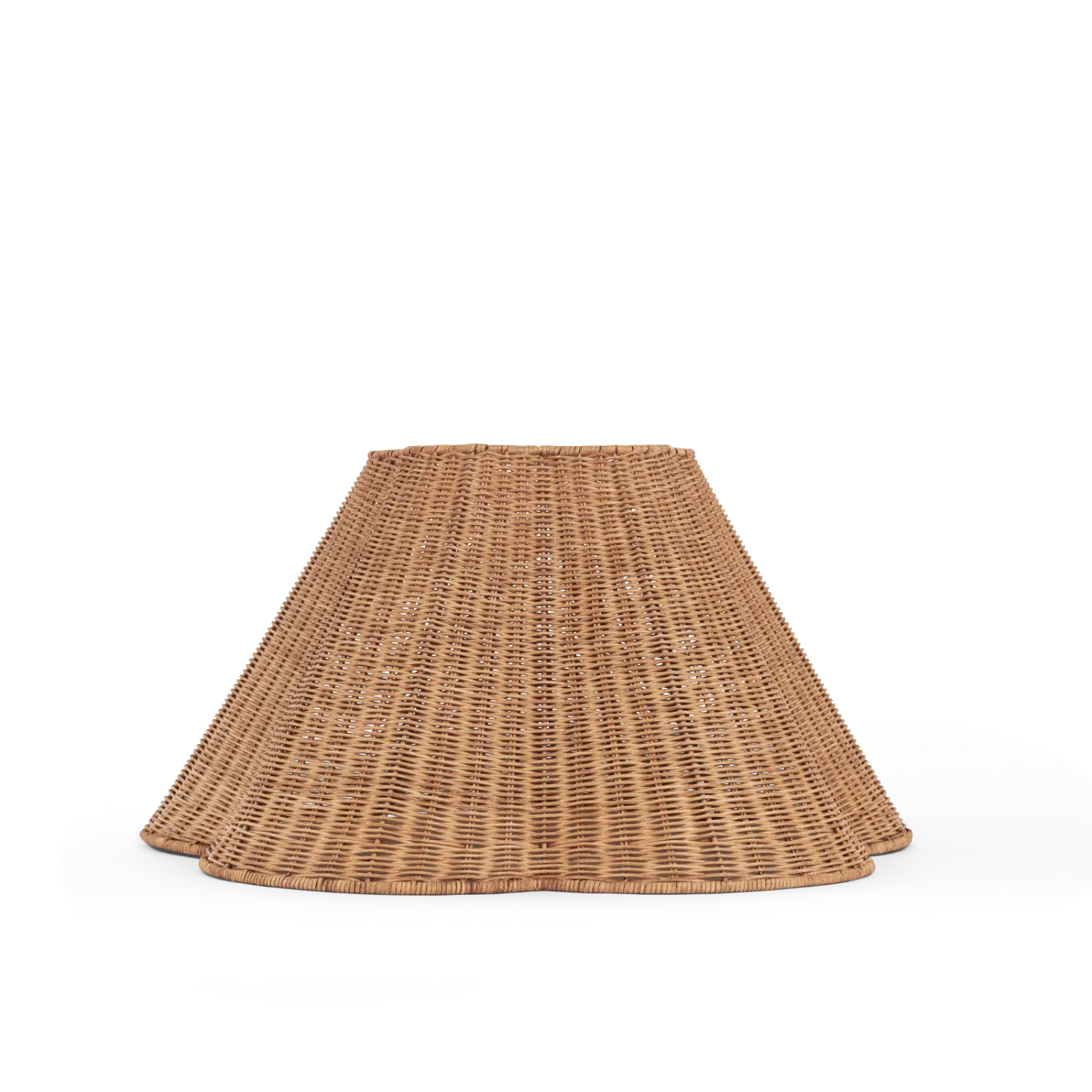 Neptune Accessories_Lighting_Lighting accessories Athena Rattan Scallop Tapered Lampshade