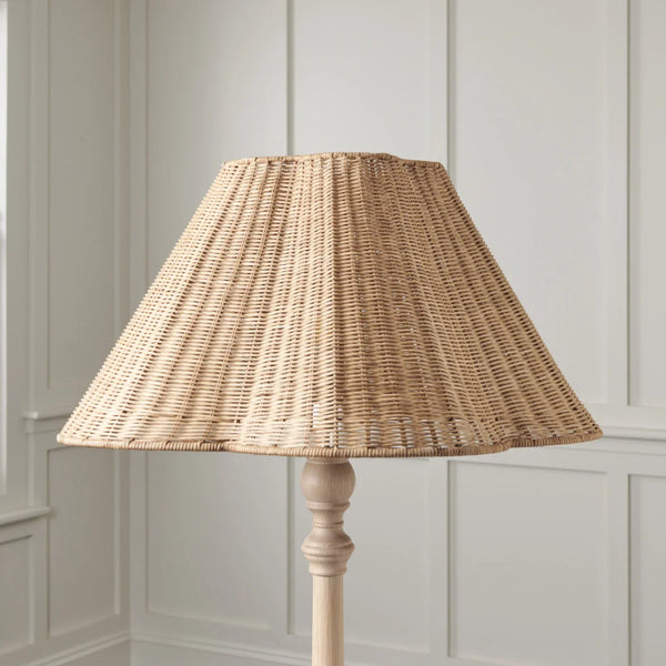 Neptune Accessories_Lighting_Lighting accessories Athena Rattan Scallop Tapered Lampshade