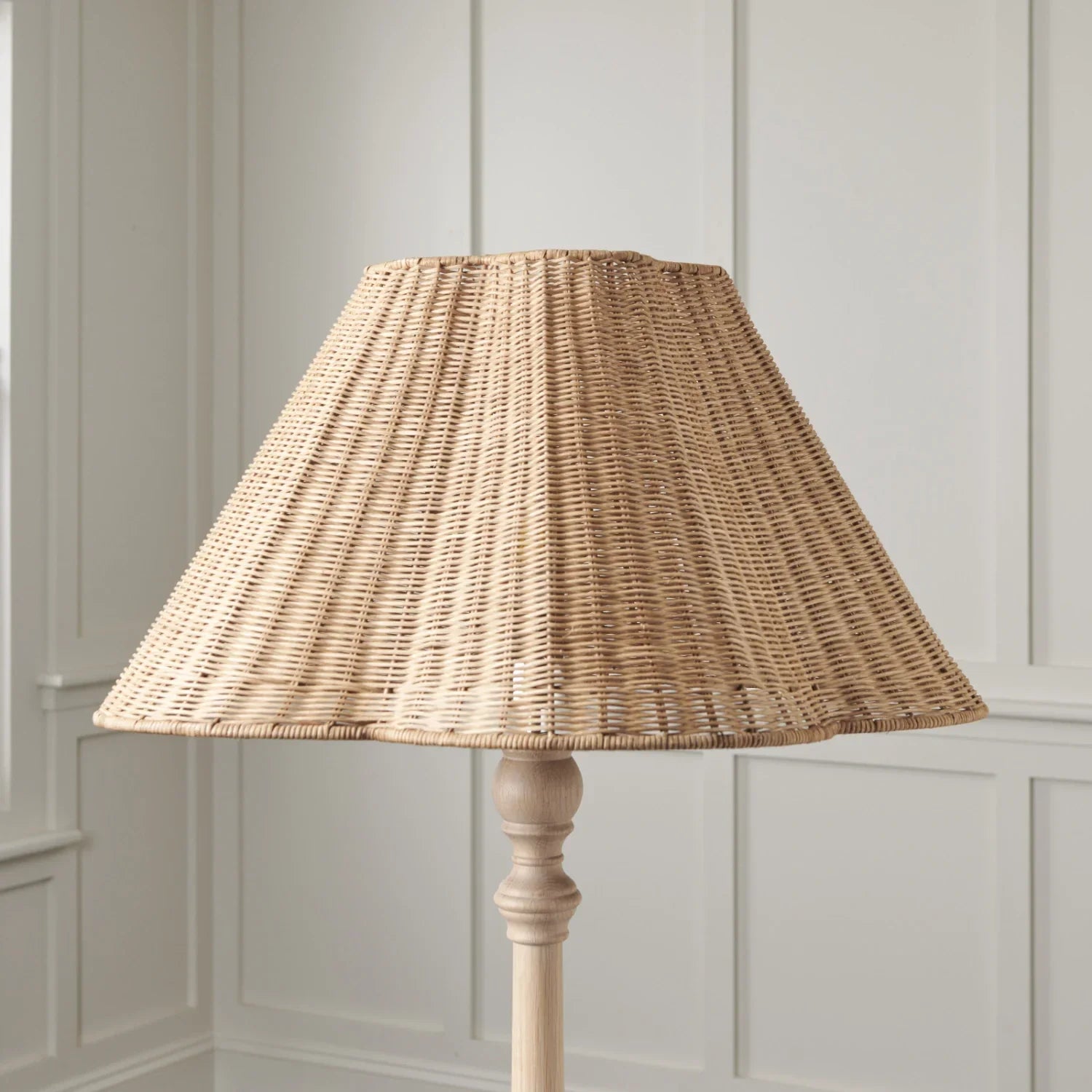 Neptune Accessories_Lighting_Lighting accessories Athena Rattan Scallop Tapered Lampshade