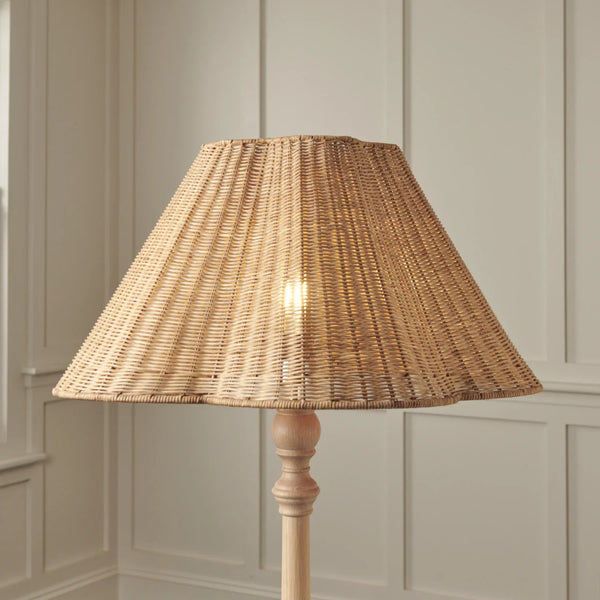 Neptune Accessories_Lighting_Lighting accessories 24" Athena Rattan Scallop Tapered Lampshade