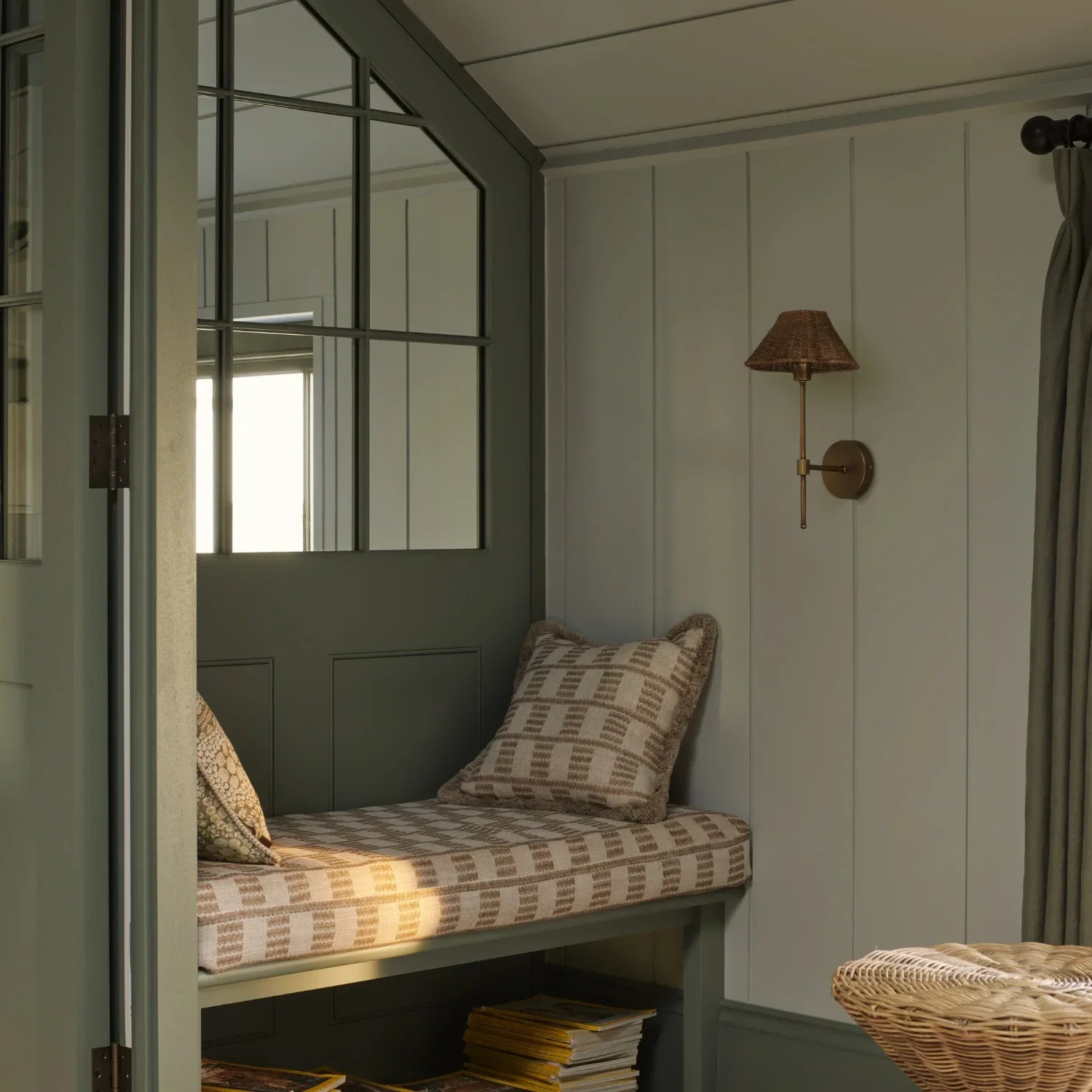 Neptune Accessories_Lighting_Wall lights default Athena Rattan Mini Wall Light