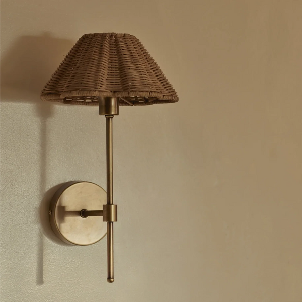 Neptune Accessories_Lighting_Wall lights default Athena Rattan Mini Wall Light