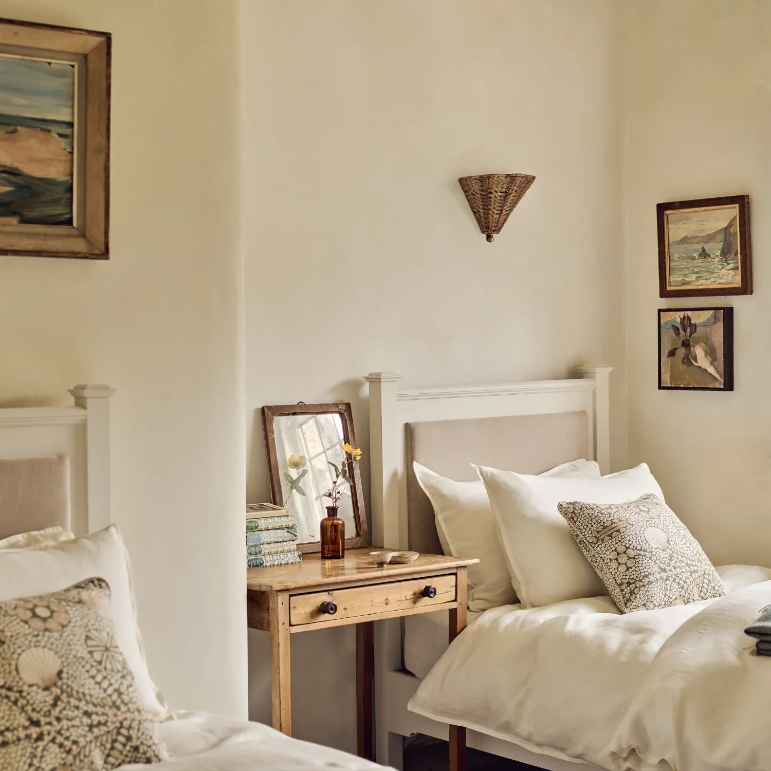 Neptune Accessories_Lighting_Wall lights default Athena Rattan Wall Uplighter