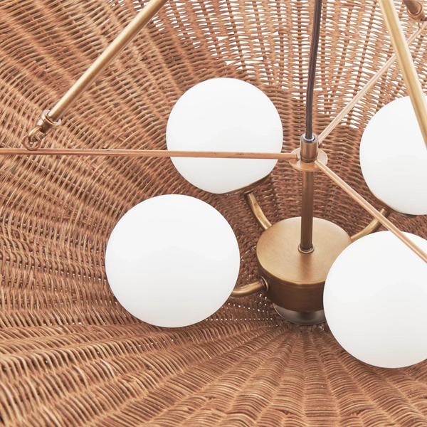 Neptune Accessories_Lighting_Pendants default Athena Rattan Pendant Uplighter