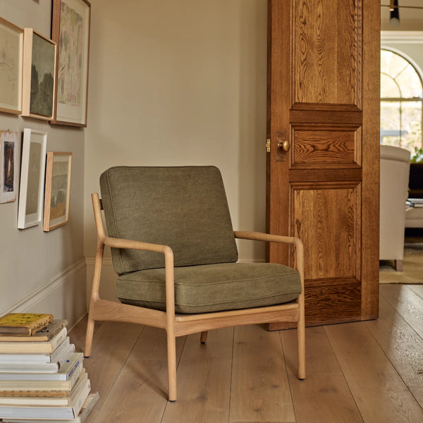 Neptune Furniture_Upholstery_Accent & arm chairs default Audley Armchair, Signature Linen Moss