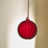 Neptune Seasonal_Christmas_Christmas tree decorations default Avery Large Glass Bauble, Merlot - Set of 3