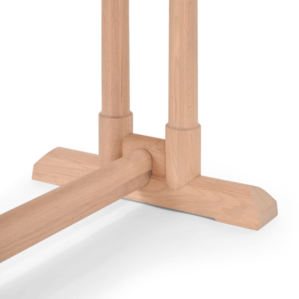 Neptune Battersea 8 Seater Oak Dining Table wood legs detail