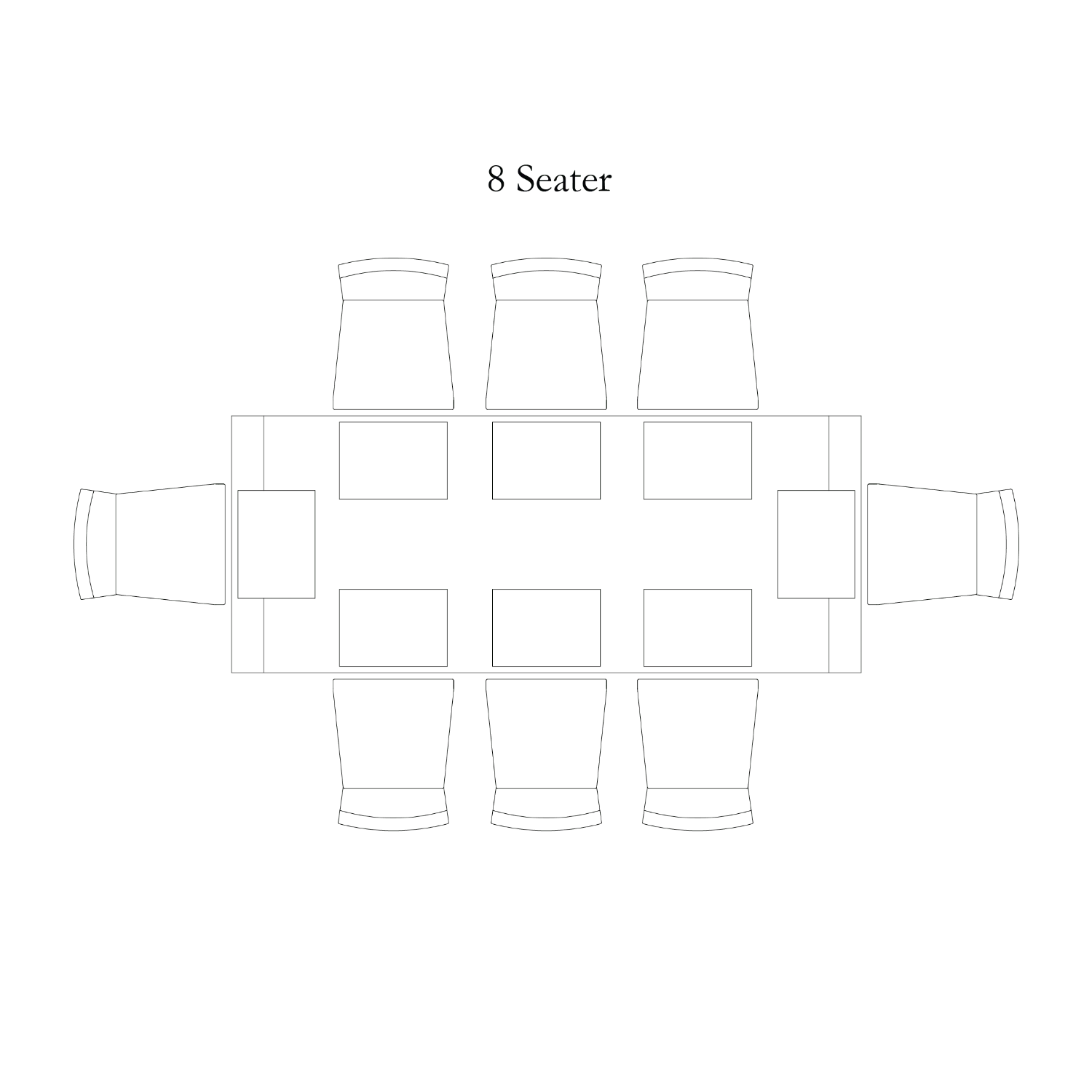 Neptune Furniture Battersea 8 Seater Oak Dining Table Seating Plan with chairs