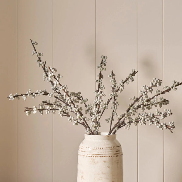 Neptune Seasonal_Christmas_Christmas accessories default Faux Bay Berry Spray, Grey