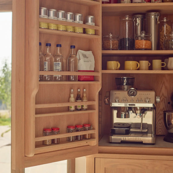 Neptune Kitchen_Kitchen furniture_Kitchen free standing default Borough Freestanding Oak Double Kitchen Larder with Marble insert