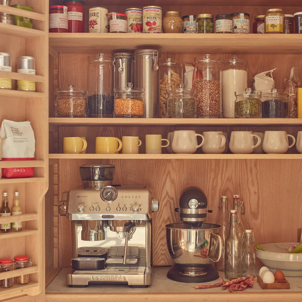 Neptune Kitchen_Kitchen furniture_Kitchen free standing default Borough Freestanding Oak Double Kitchen Larder with Marble insert